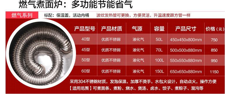 燃氣節能煮麵爐、多功能煮麵爐