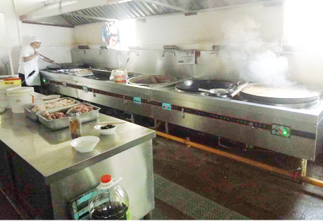 青白江人和學校食堂麻豆免费电影网設備現場使用圖片