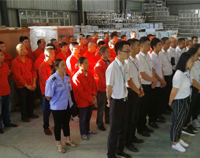 91麻豆国产自产激情在线看麻豆免费电影网設備公司9月全體員工會順利召開，董事長發表重要講話